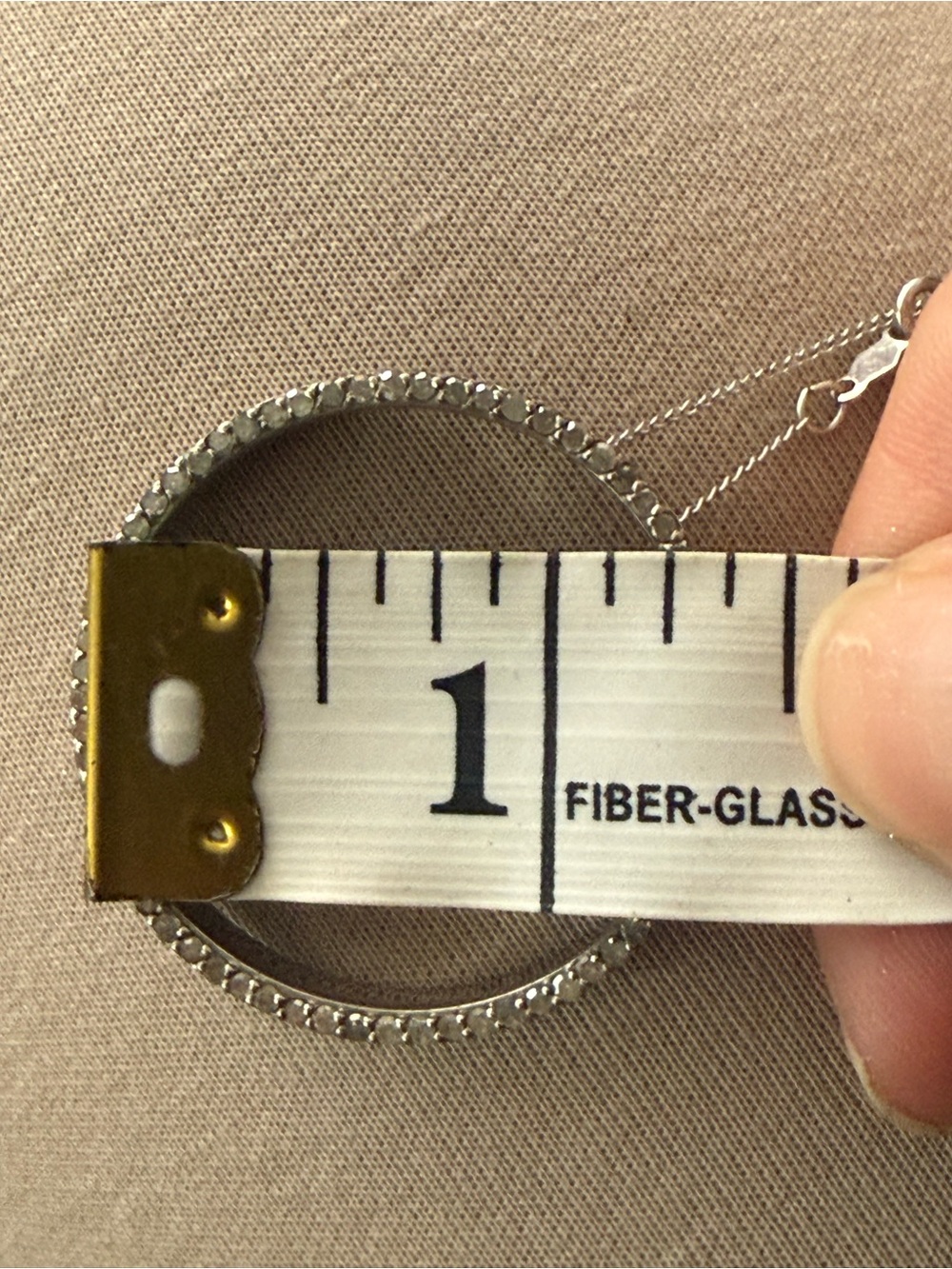 925 Silver Round Rhinestones‎ Pendant Necklace - Picture 10 of 10